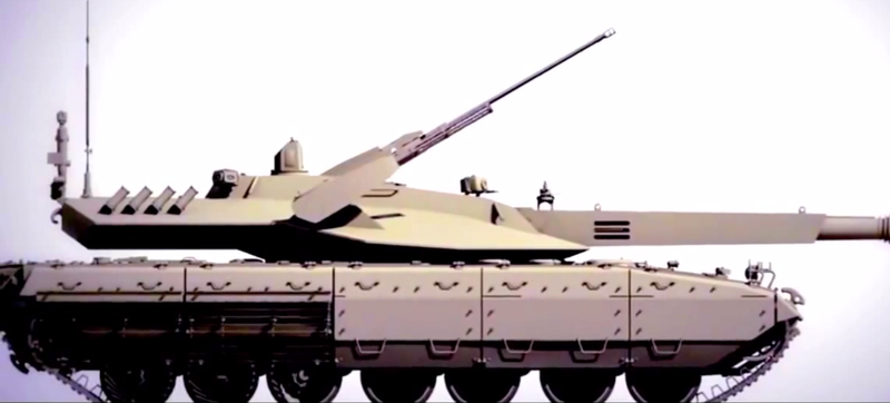 Illustration for article titled Cazan en vídeo al posible próximo supertanque ruso, el T-14 Armata
